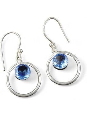 Tanzanite Genuine 8x8mm Designer Handmade Dainty Gemstone Earrings